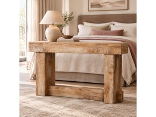 Console 0 tiroir(s)  coloris marron MEUBLIV  - longueur 160 cm - 160 cm