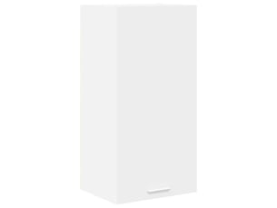 Meuble de rangement cuisine, armoire suspendue blanc 40x31x80cm bois d'ingénierie