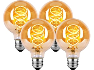 4 ampoules e27 g80 4w 2200k 260lm dimmable
