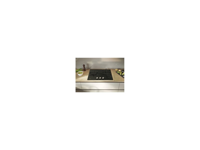  Plaque de cuisson gaz rosières rvw63b4c3b 60 cm noire en verre trempé 3 feux 8059861 - Conforama D