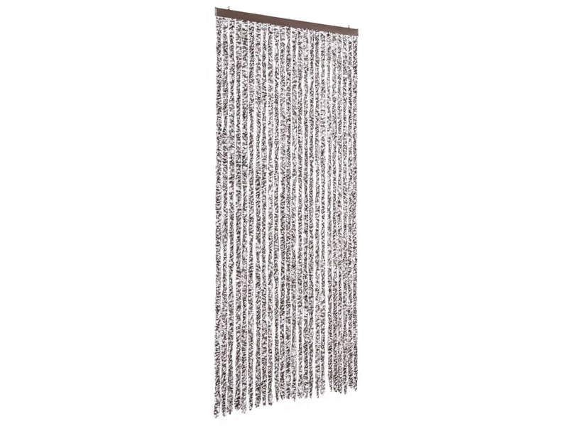  Rideau anti-mouches, moustiquaire marron et beige 100x230 cm chenille cf43560  - Conforama A