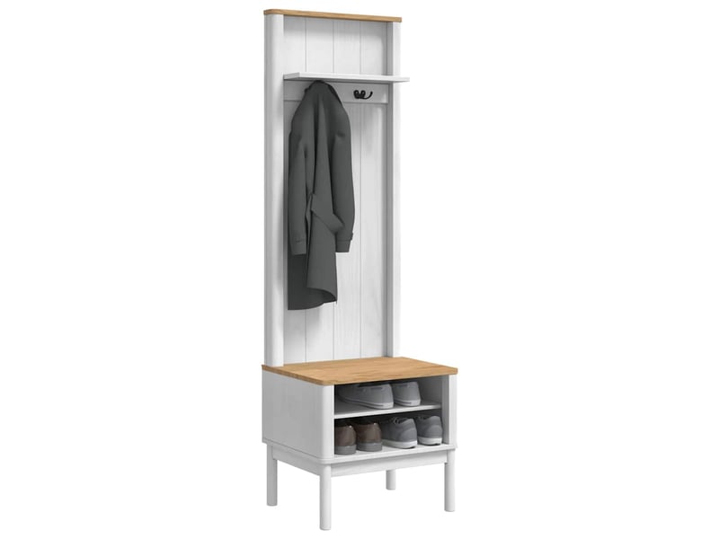 Banc de couloir floro blanc 50x40x158 cm - Conforama C