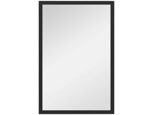 Miroir rectangulaire de salle de bain coloris noir <strong></strong> <strong></strong> - 40 cm x 2 cm