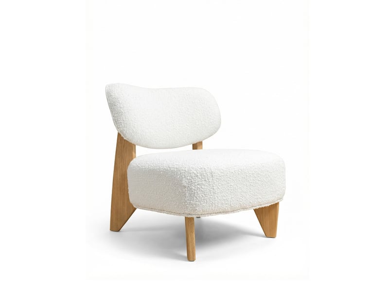 Fauteuil como blanc cassé - laine bouclée 3CA58.AS.1D.01 - Conforama C