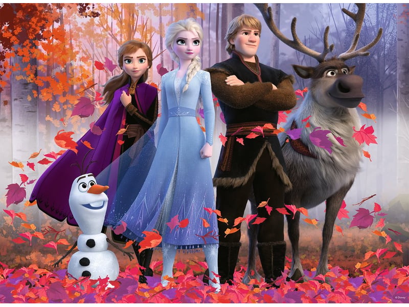  Puzzle 100 p xxl - la magie de la forêt disney la reine des neiges 2 128679 - Conforama B
