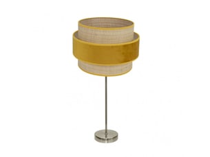 Lampe à poser fabrilamp reyes cuirnaturel-jaune 1 x e27 64 x 30 x 30 cm