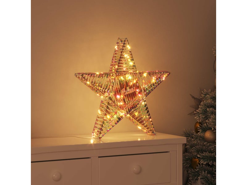 Étoile en 3d 50 led blanc chaud 55 x 52.5 x 9 cm pet cf62169 - Conforama B