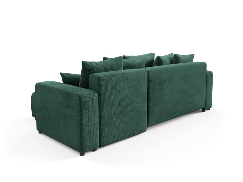  Canapé d'angle convertible evora l vert  - Conforama D