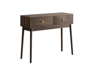 Console 2 tiroir(s)  coloris marron <strong>HAVRYA</strong> <strong></strong> - longueur 100 cm - 100 cm