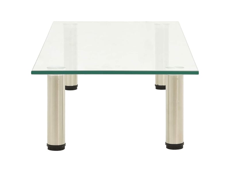  Meuble tv - banc tv - meuble de rangement transparent 80x35x17 cm verre trempé  - Conforama C