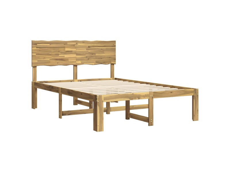  Lit double- lit adulte -  cadre de lit double avec tête de lit rostock blanc 120 x 190 cm  - Conforama B