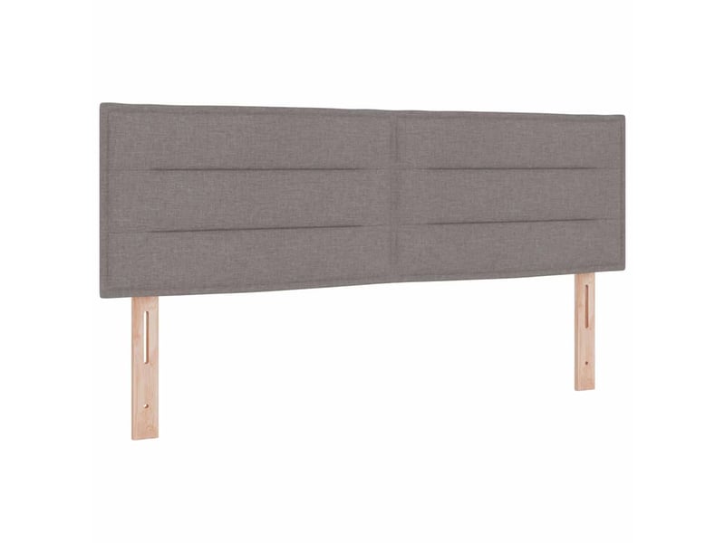 Tête de lit - panneau de tête de lit taupe 160 cm tissu - Conforama A