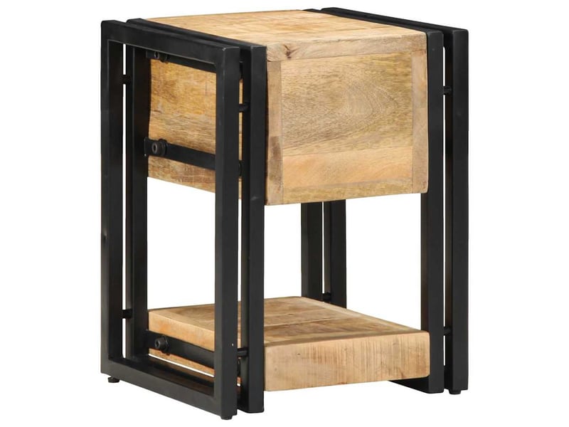  Table de chevet - cabinet de chevet - table de nuit 2 pc marron 30 x 30 x 40 cm  - Conforama E