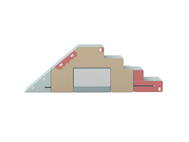  Jeu de modules en mousse 2 pièces 79x39x44 cm polyuréthane (pu) multicolore  - Conforama A