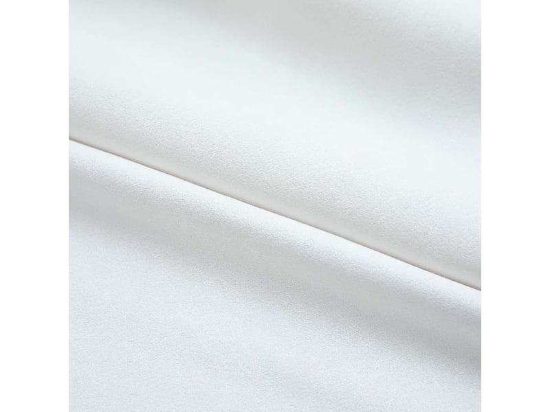  Lot de 2 rideaux occultants, rideaux black-out avec crochets blanc cassé 140x225 cm cf44871  - Conforama C