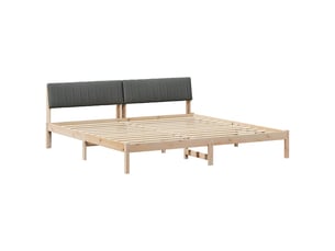 Lit 2 places 200x200 cm    coloris marron
