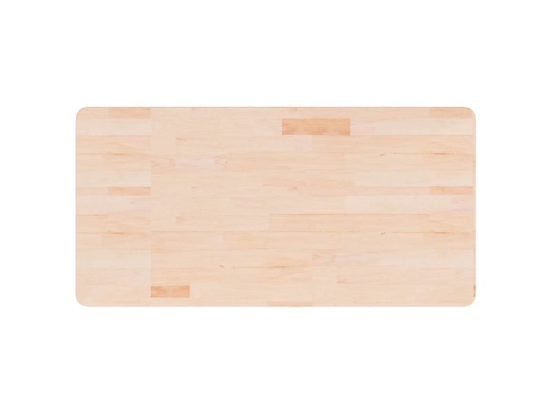  Comptoir de salle de bain, plan de travail 100x50x2,5 cm bois massif non traité cf65704  - Conforama A