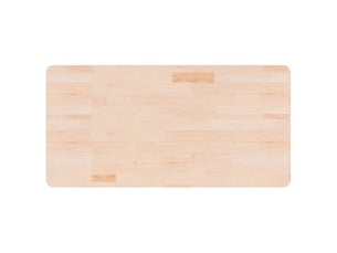 Comptoir de salle de bain, plan de travail 100x50x2,5 cm bois massif non traité cf65704
