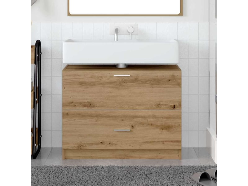 Cabinet de salle de bain, armoire salle de bain chêne artisanal 78 x 37 x 59 cm cf65298 - Conforama D