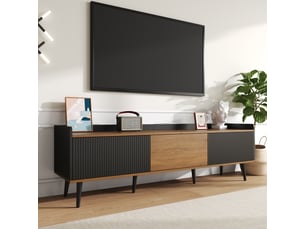 Meuble tv coloris noir 160 cm NECHE