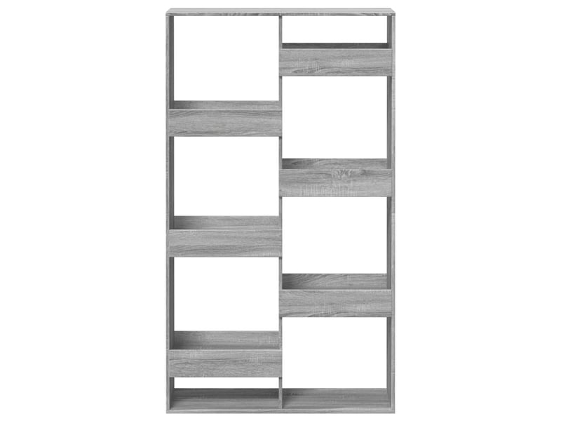  Cloison bibliothèque, meuble de rangement sonoma gris 100x33x175 cm bois ingénierie  - Conforama D