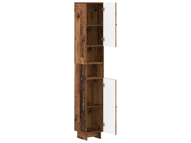 Colonne de salle de bain avec étagère ouverte ede bois ancien - Conforama C