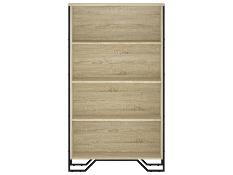  Bibliothèque, meuble de rangement salon chêne sonoma 80x31x137,5 cm bois d'ingénierie  - Conforama D
