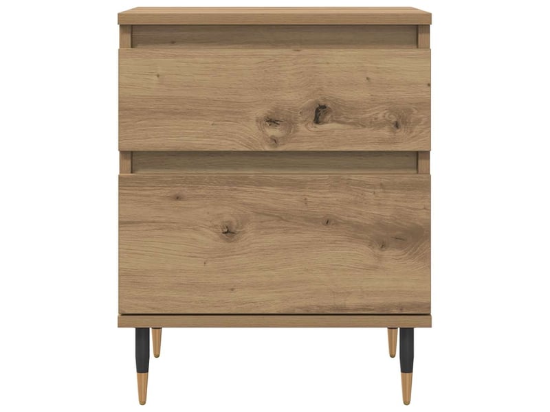  Table de chevet - cabinet de chevet - table de nuit chêne artisanal 40x35x50 cm bois d’ingénierie  - Conforama D
