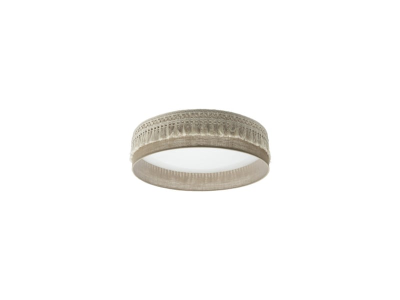  Fabrilamp ekaterina plafonnier led 72 w, 5616 lm, 300040006500 k, beige en toile de jute, ø 50 cm 188285001 - Conforama A