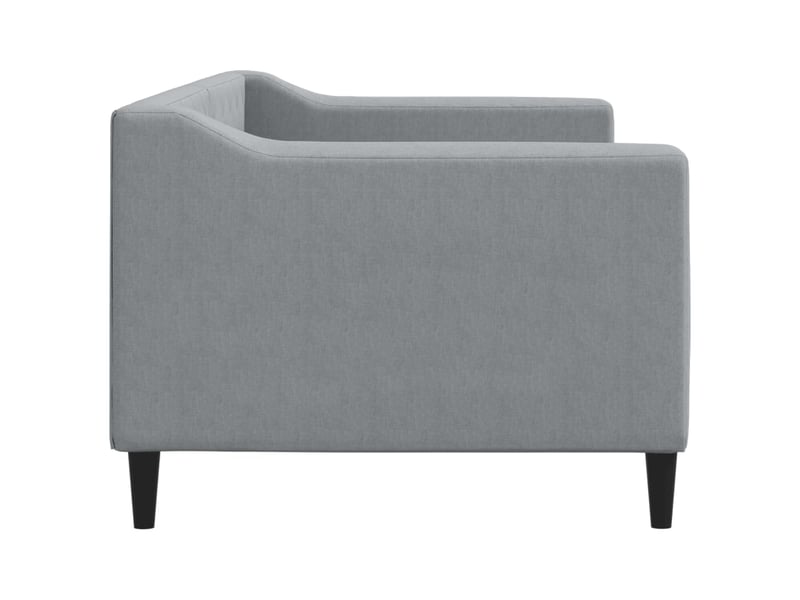  Lit simple- lit adulte -  lit de repos sans matelas gris clair 80x200 cm tissu  - Conforama C