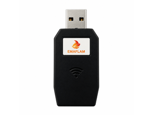 Accessoire wi-fi emaflam pour poêle à granulés - smart pellet stove - noir