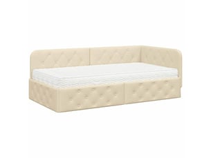 Lit simple 90x200 cm    coloris beige