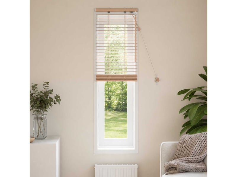 Store vénitien, store de fenêtre aspect chêne 50 x 130 cm 35 mm cf47649 - Conforama B