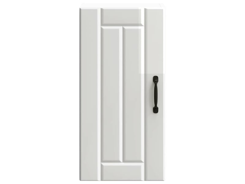Armoire murale de cuisine lucca blanc brillant bois ingénierie shl5433 - Conforama D