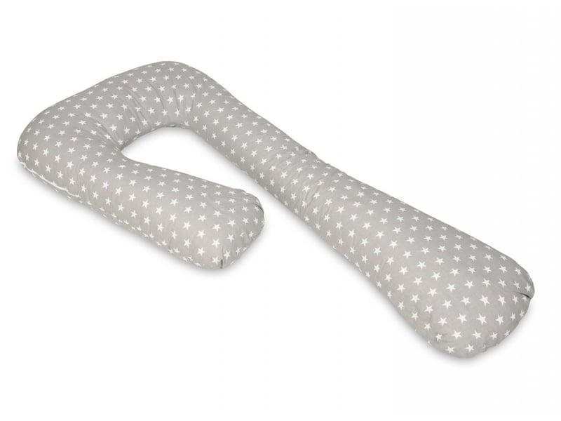  Coussin d'accouchement prepost natal étoiles blanches sur fond gris 42003327 - Conforama A