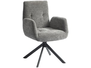 Fauteuil fixe pivotant <strong>PANGIVO</strong> <strong></strong> Tissu gris