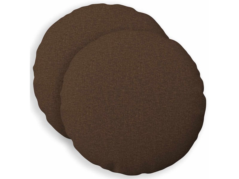  Lot de 2 coussins avec oreiller, coussins décoratifs heerlen marron tissu cf50269  - Conforama B