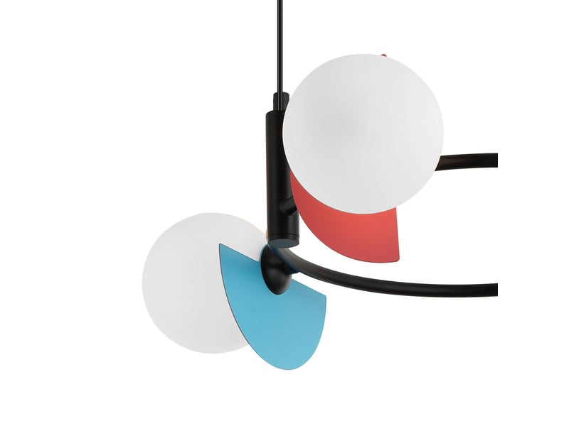 Italux nauti suspension globe bleue, orange, rose 4xg9  - Conforama B