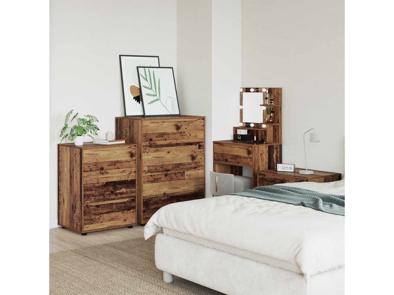  Armoire de rangement, commode de rangement 60 x 48 x 81 cm bois d'ingénierie shl8436  - Conforama D