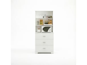 Bibliothèque modèle modern, 6 niveaux, 3 tiroirs, 3 étagères ouvertes, rangement livres décoration