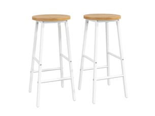 tabouret de bar <strong>HAUSS SPOLE</strong> - blanc hauteur d'assise 63 cm vendu Par paire