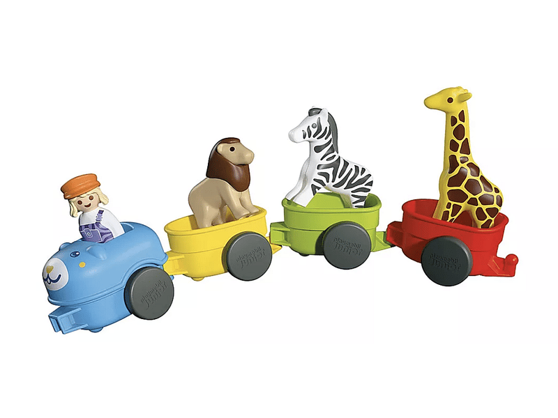  72084 train des animaux - playmobil junior 72084 - Conforama C