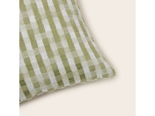 Housse de coussin en jacquard bicolore à carreaux  castin