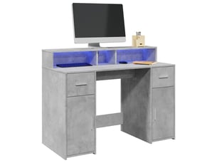 Bureau gaming   120 cm coloris gris
