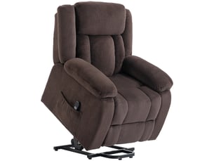 Fauteuil relax électrique  <strong></strong> Velours marron