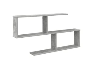 Étagère flottante, étagère murale gris béton 100 x 12 x 50,5 cm bois d'ingénierie cf42324