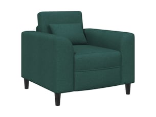 Fauteuil fixe VIDAXL Tissu vert