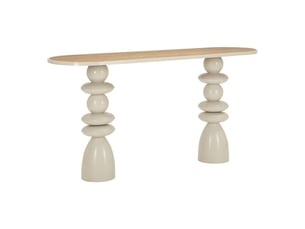 Console 0 tiroir(s)  coloris beige PARIS PRIX 