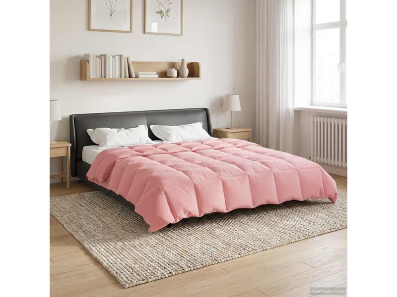  Couette - duvet d'été 220 x 240 cm été microfibre (100% polyester) rose  - Conforama B