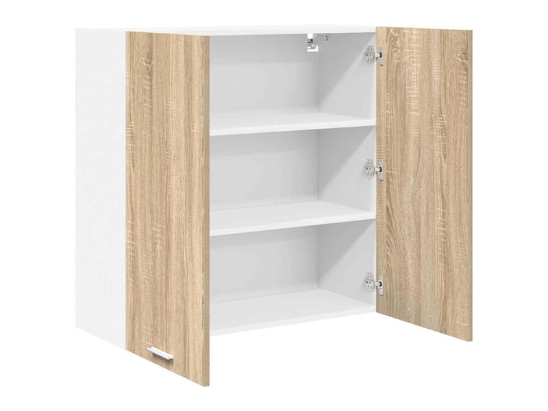  Meuble de rangement cuisine, armoire suspendue chêne sonoma 80x31x80cm shl3538  - Conforama E